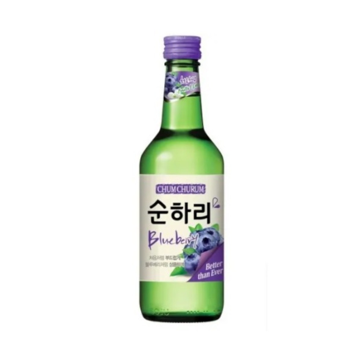 Soju Bebida Coreana Blueberry Mirtilo 360ml