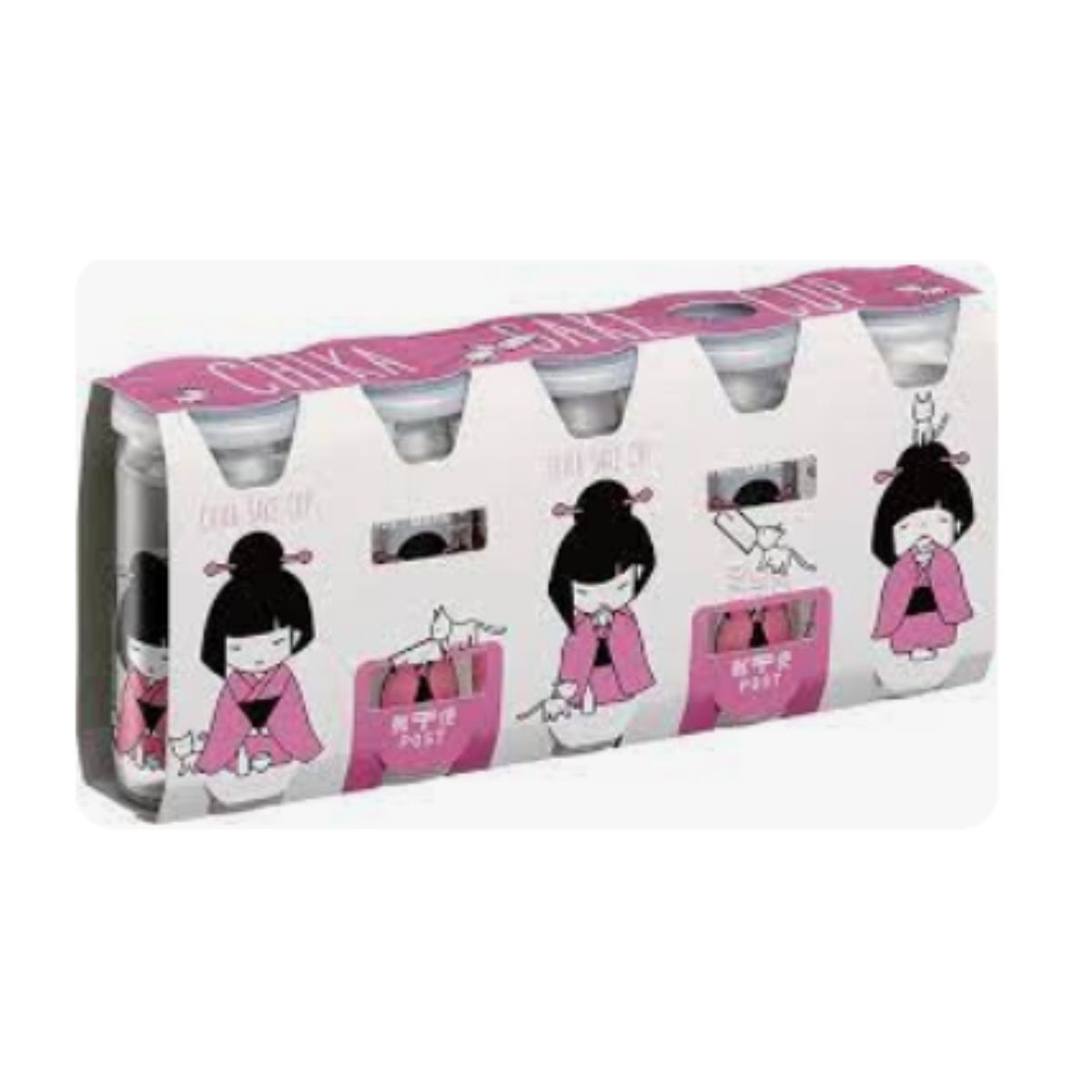 Kit com 5 Sake Hakutsuru Chika Cup 200ml
