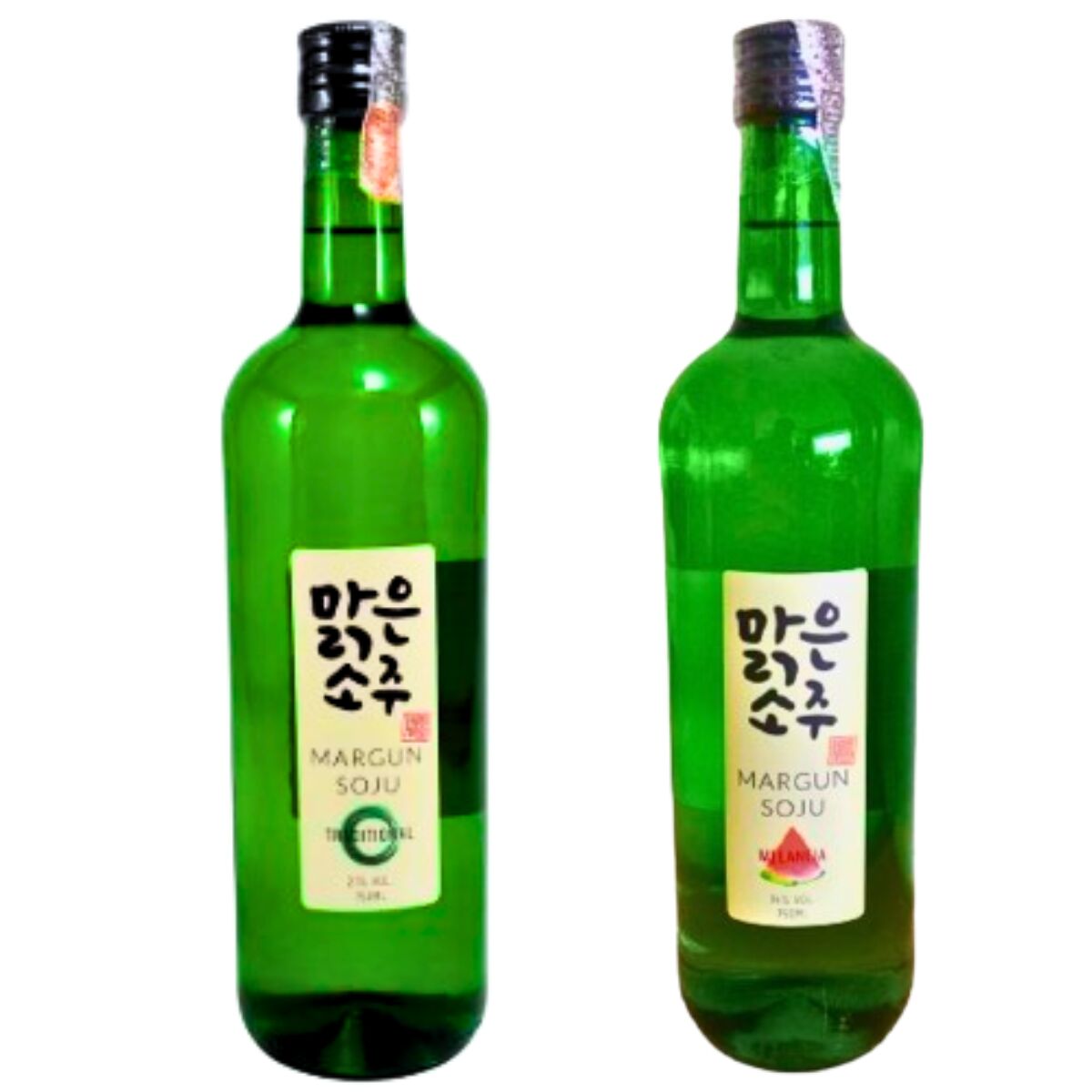 Kit Soju Margun Tradicional e Melancia Bebida Coreana 750ml